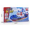 Kinder Feuer Boot mit Musik kreative batteriebetriebene elektrische Wasser Spray Boot Spielzeug Geburtstagsgeschenke