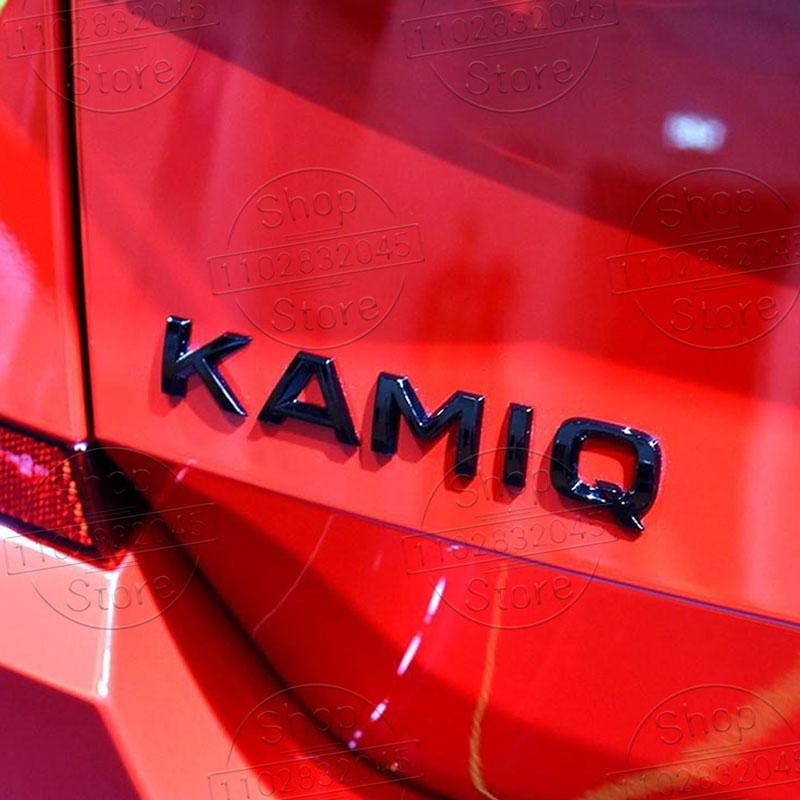 FSNK8 3D Car Decor Fender Emblem Trunk Decal Sticker For Skoda 4x4 Kodiaq Superb Octavia Karoq Kamiq Yeti Karoq Fabia Accessories