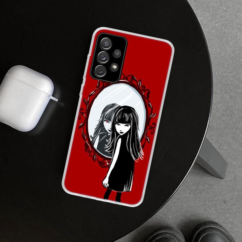 

Чехол для телефона Emily The Strange для Samsung Galaxy A12 A22 A32 A52 A72 A02S A51 A50S A31 A20S A10S Note 20 Ultra 10 Pl Samsung A02S