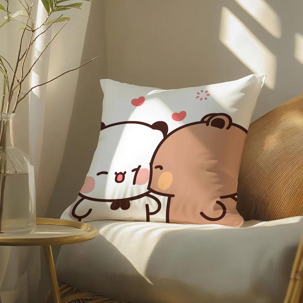 Popular Home Cartoon Bubu  Dudu Cute 3 Pillow Case DoubleSided Plush Sofa Cushion Covers Organic Breathable Invisible Zipper
