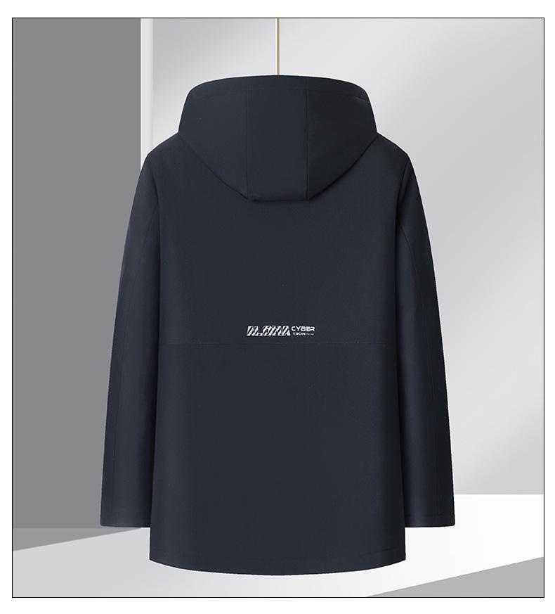 Men's Winter Goose Down Jacket with Detachable Liner - 3-in-1 Casual Business Outerwear for Warmth