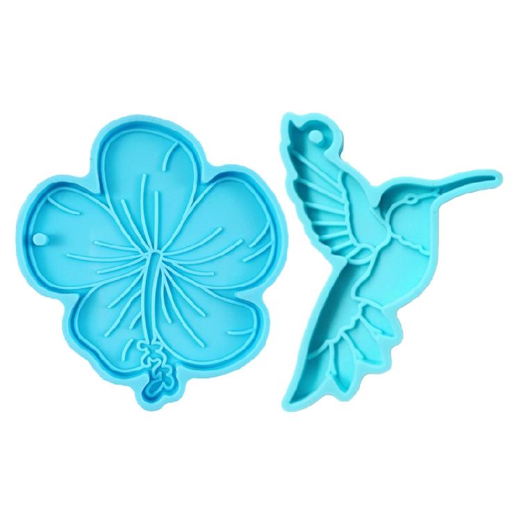 Formenbau Epoxidharz Handwerk Hängender Kolibri Vogel Silikonmaterial Schlüsselanhänger Form
