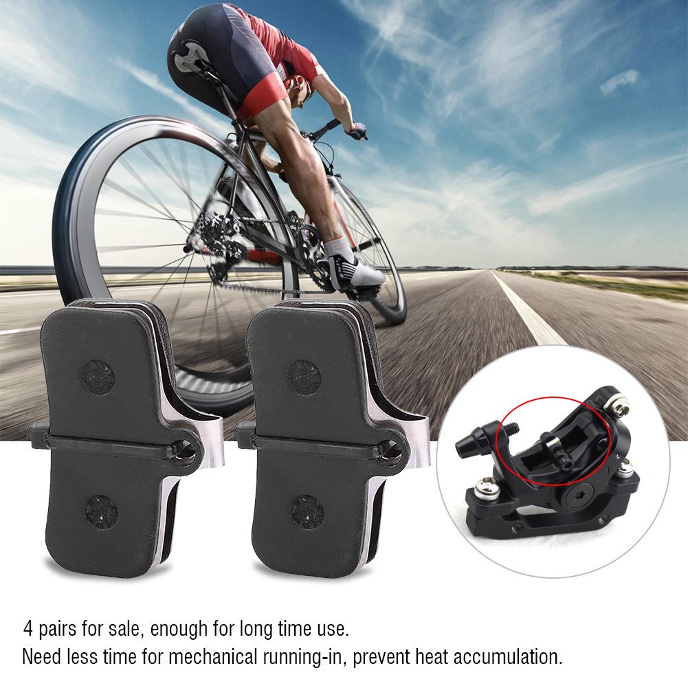 4 Pairs Resin Semi Metal Bicycle Disc Brake Pads Bike Brake Parts Brake Pad Set