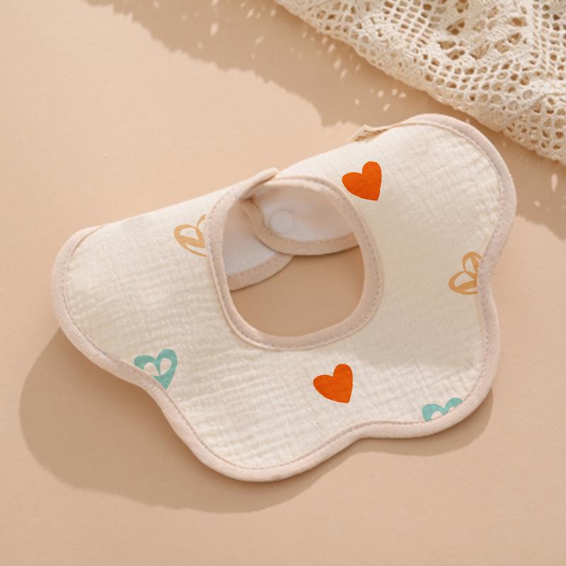 Pure Cotton Waterproof Baby Bibs for Boys - Newborn Feeding Drool Bibs