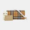 [Pre-Owned] Brown Coated Canvas Wallet With Gold Hardware - Excellent #FGR92O