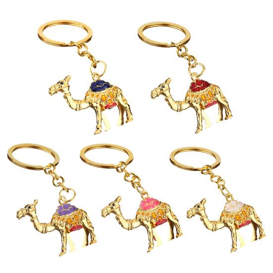 Přívěsek na klíče Velbloudí přívěsek Klíčenka s barevným smaltovaným povrchem Klíče Taška Batoh Kompaktní Lehký Příslušenství na klíče Dárek