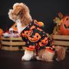 Breathable Pumpkin Printed Hoodie Soft Dog Cat Costume Cool Pet Cosplay Outfit  Outdoor