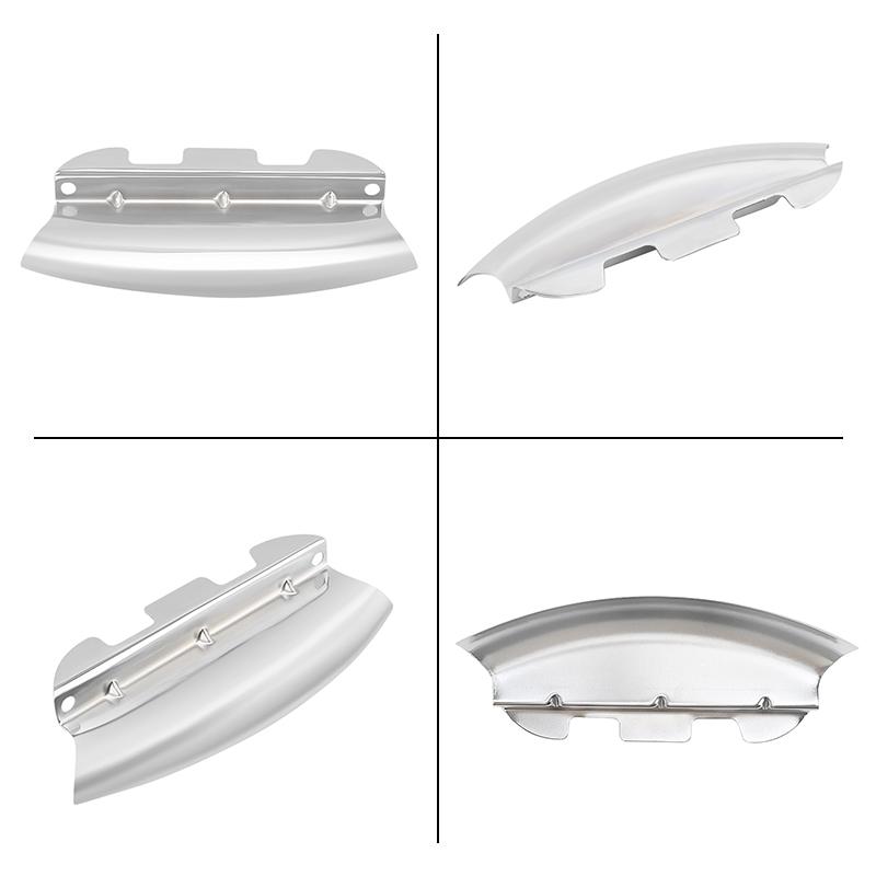 Black Chrome Lower Triple Tree Wind Deflector For Harley Touring Street Glide Electra Glide Road Glide Road King FLH/T 2014-2023