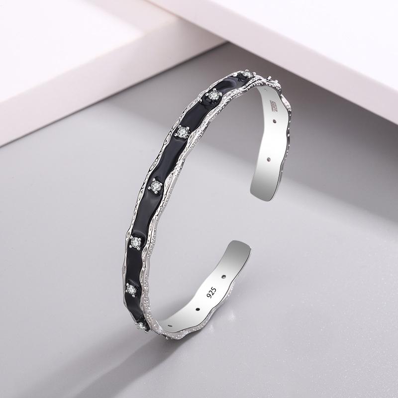 925 Sterling Silver Thai Silver Bracelet for Women Vintage Geometric Heart Love Lucky Punk Jewelry 2026 New