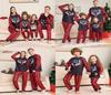 2023 New Arrival Plaid Alphabet Christmas Family Matching Pajama Set