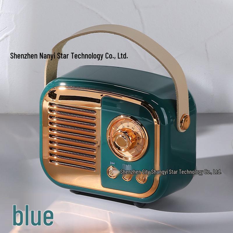 Retro Mini Portable Bluetooth Speaker with Card Slot - Wireless and High-Value Gift
