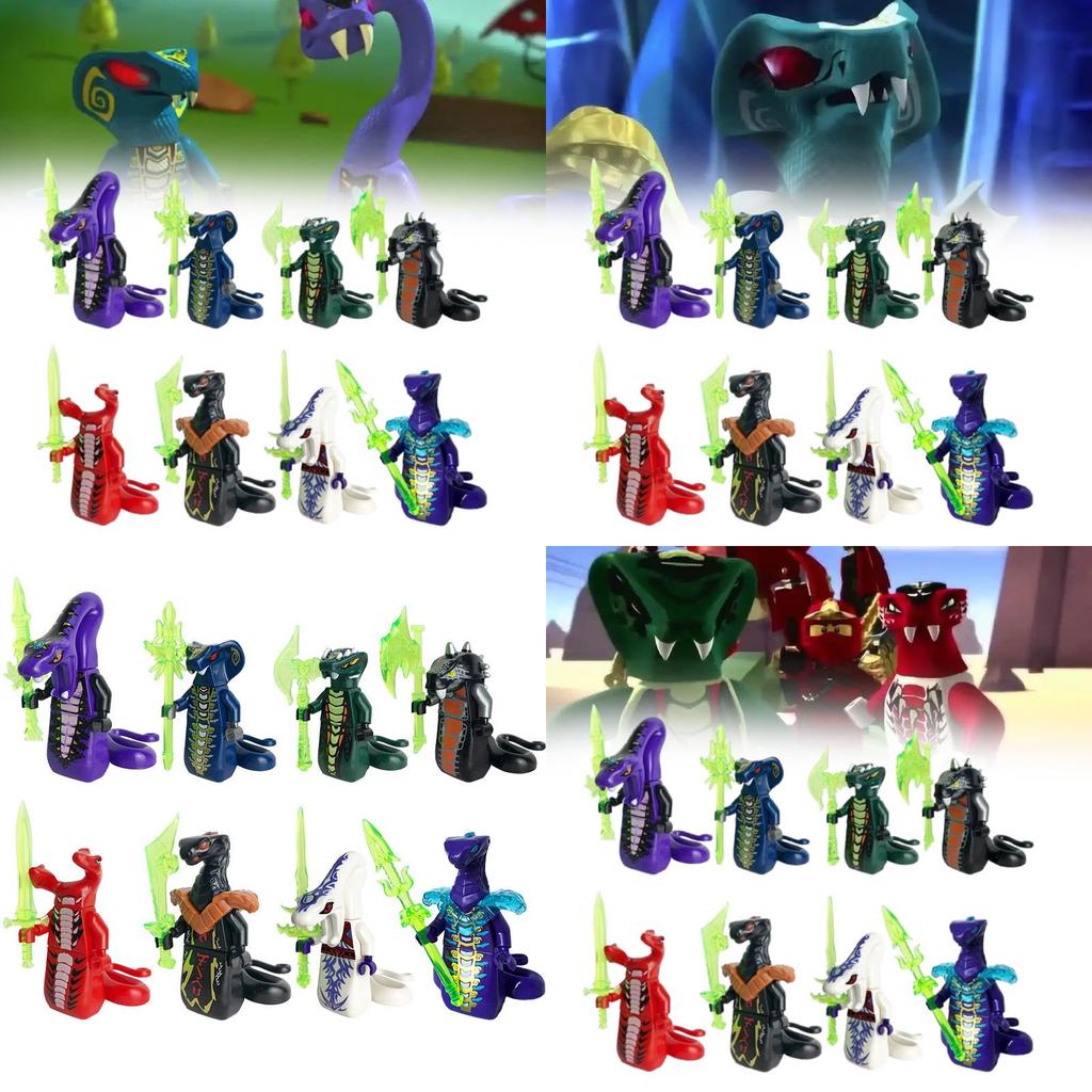 Ninjago Schlangenbausteine mit DIY-Montage für Kinder und Sammler