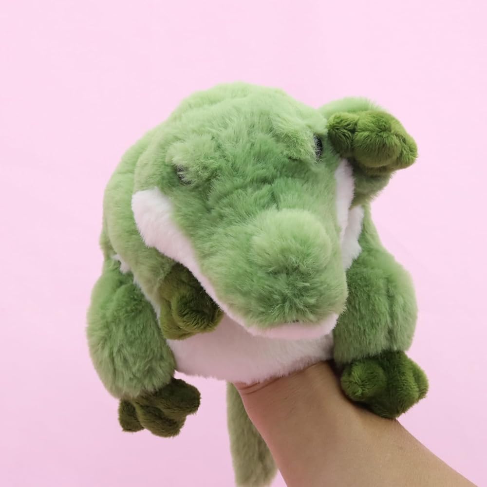 Takeoff Hand Puppet Crocodile Soft Toy for Kids Educational Play