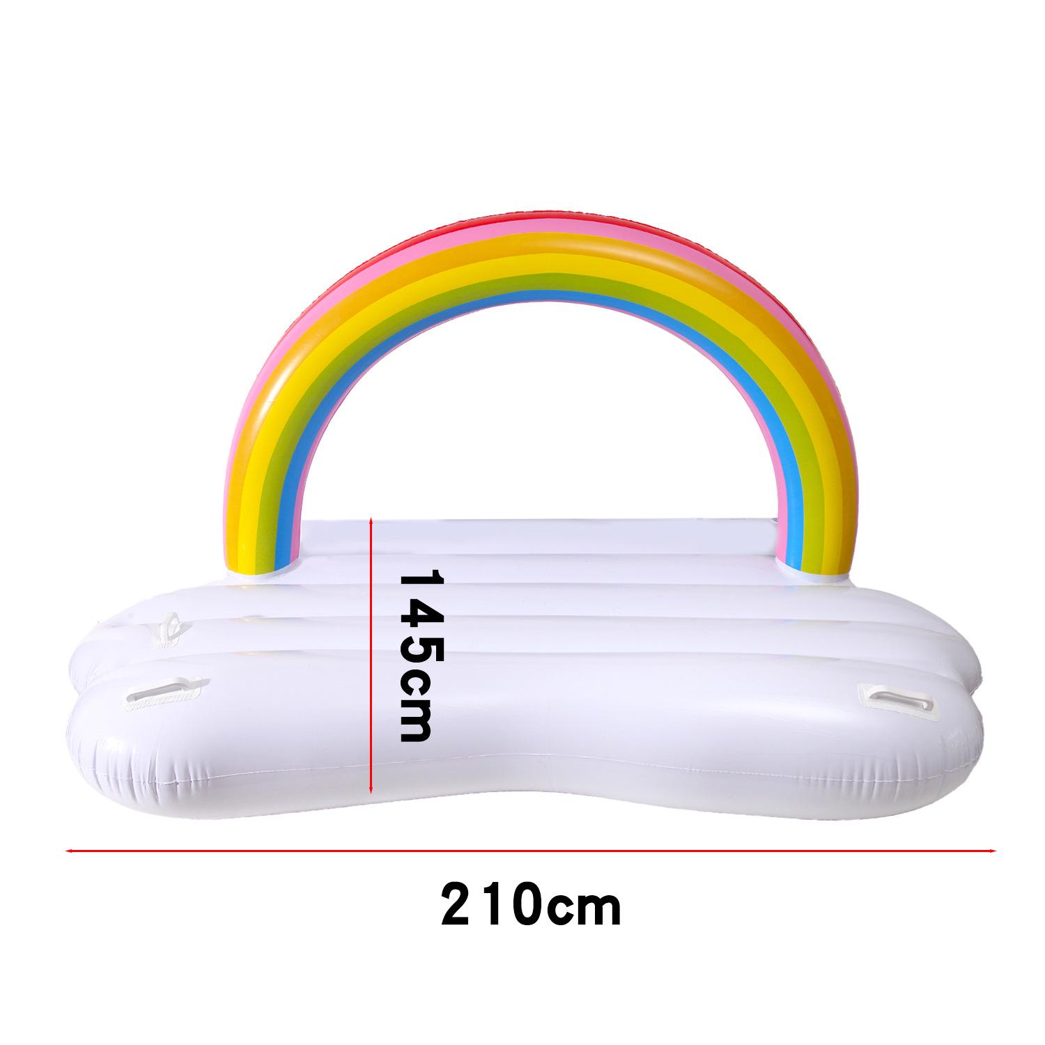 Rainbow Cloud Swimming Pool Raft: Summer