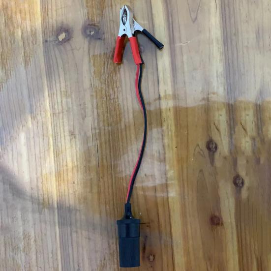 Yousheng 12V Car Charger Battery Terminal Clamp Clip Extension Cord Smoke Igniter Adapter Cable for Truck Trailer Motorcycle Outdoor Power Source