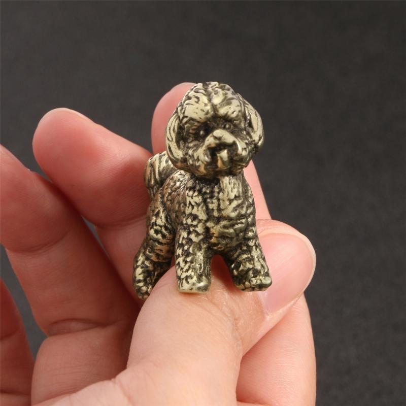 Metal Animal Statues Figurines Retro Dog Statue Figurines Sculptures Tabletop Centerpieces Home Decors Collectibles