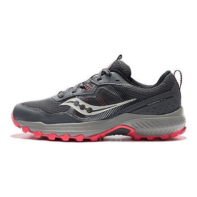 Excursion TR16 Bequeme Stoßdämpfung Rebound Low-Top Trailrunning-Schuhe Damen Sneaker Grau Rot S10744-40