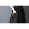 DIMANAF 2026 Summer Plus Size Women Long Pants Black Fashion Loose Trousers Big Size Casual Bottoms Pants Skirts