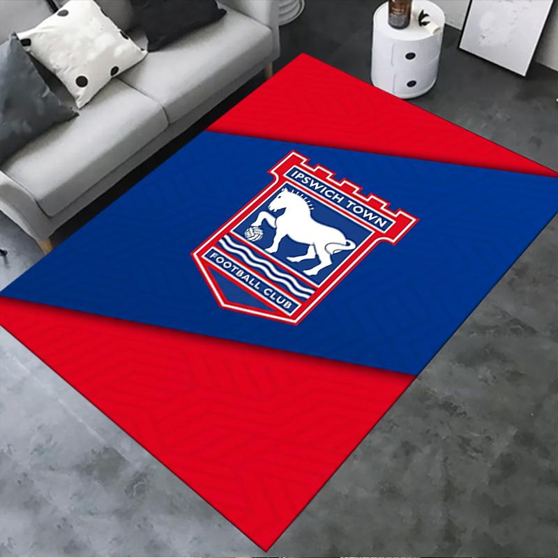 Ipswich Town FC Teppich für Wohnzimmer Schlafzimmer Zuhause Sofadekoration, Kinder Spielteppich rutschfest