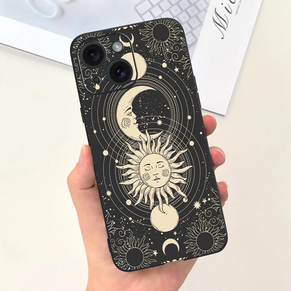 For Apple iPhone 15 Case Stylish Moon Spaceman Cartoon Cover Soft Silicone Phone Case For iPhone 15 Pro Max iPhone15 Plus Bumper