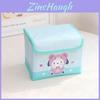 Caixa de Armazenamento Dobrável Flip com Padrão Hello Kitty Kuromi Cinnamoroll My Melody Para Maquiagem E Organização de Escritório