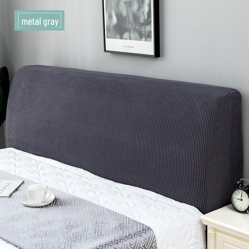 European-Style Elastic Dust-Proof Bed Head Cover – Universal Fit, Soft Protective Cover for Wooden Bed Headboards