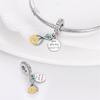 S925 Sterling Silver Sunflower Butterfly Plants Insects Series Charms Beads Fit Original  Bracelets SS925 DIY Jewelry Gifts