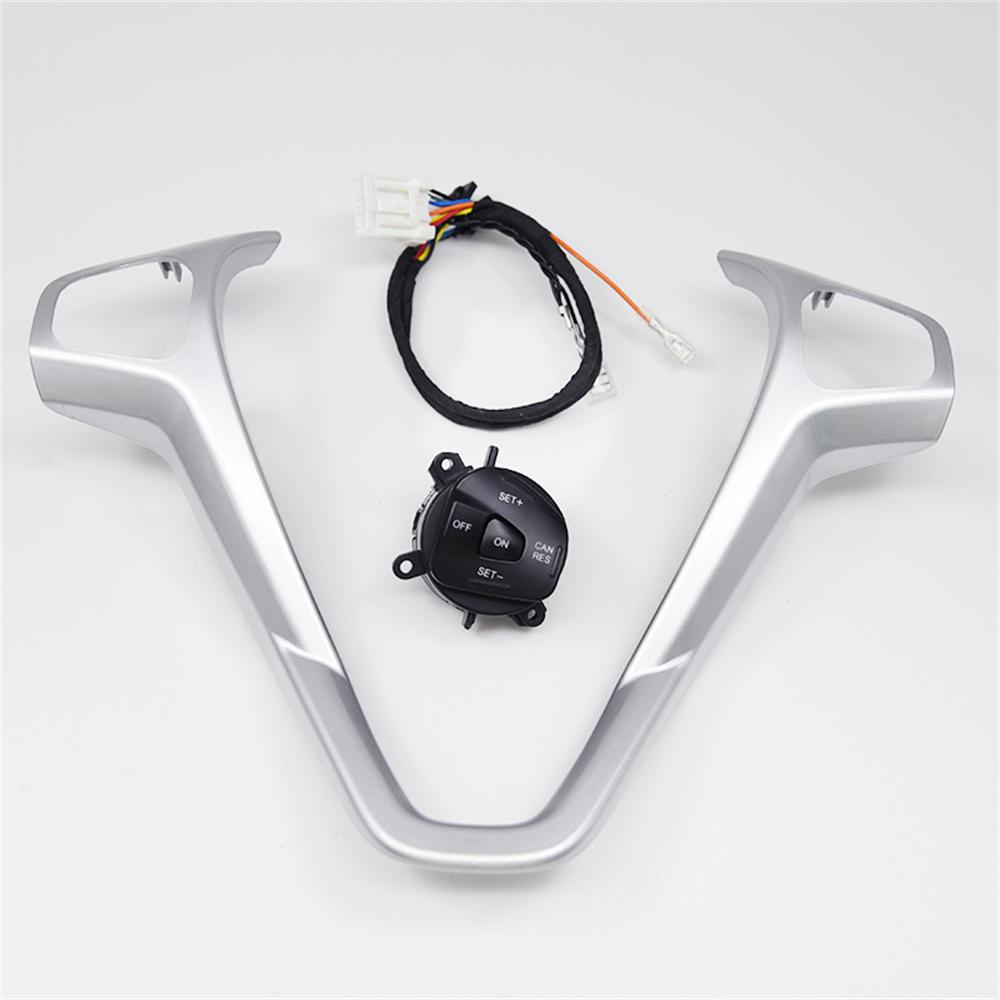 Steering Wheel Frame Panel+Right Button For Ford Fiesta MK7 MK8 ST Ecosport 2013