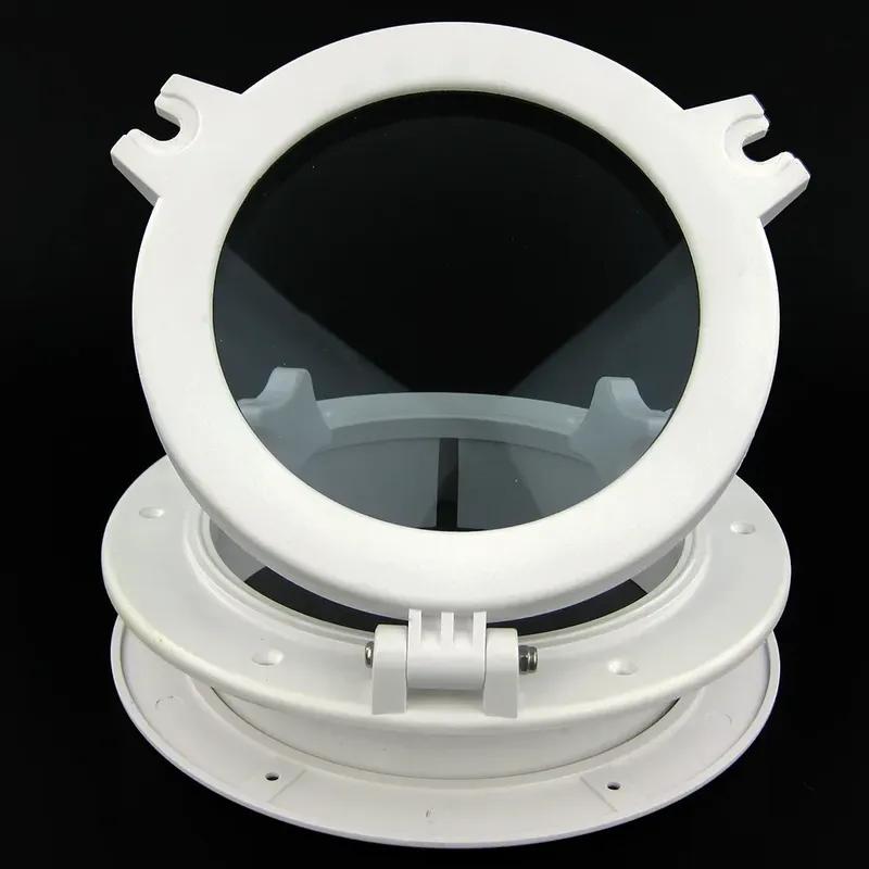 Boat Yacht Round Opening Porthole Window 8.5'' ABS Frame Tempered Glass Portlight