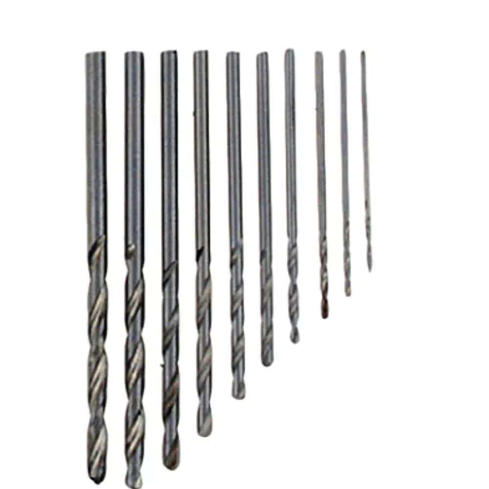 Small Hand Drill Accurate and Efficient Hand Drill with 10 Steel Bits Set – Perfect for Drilling Wood Plastic and More