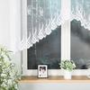 Gosia - Ready-Made Jacquard Curtain With A Cut At The Bottom - 300X120 Cm - White