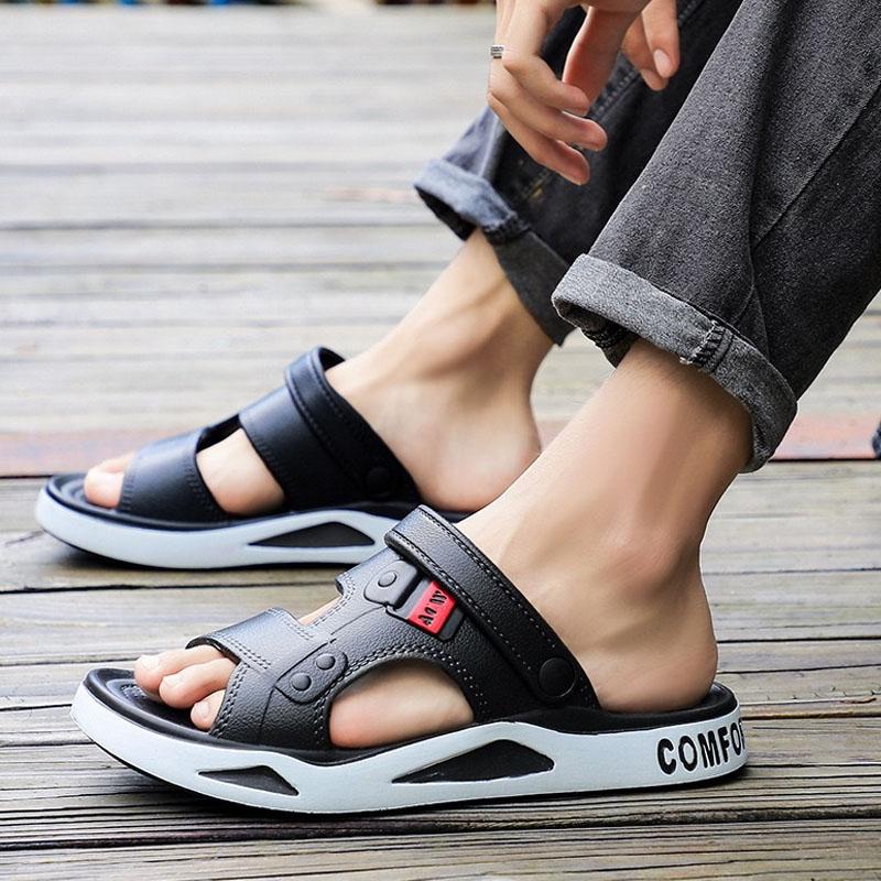 Fashion Kidmi Mens Shoes Fashion Summer Outdoor Sandals For Youth Breathable EVA Beach Sandals Dual-purpose Casual Comfortable Slippers