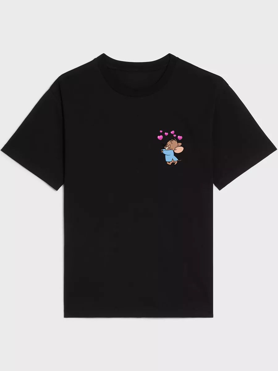 Y2K Drain print T-shirt S