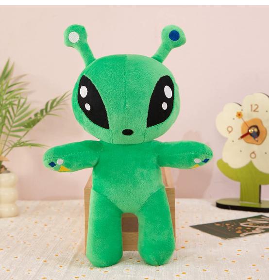 Green Alien Plush Toys Cute Big Eyes And Long Ears Soft Stuffed Animal Plush Special Companion Gift for Kids and Decorate Rooms