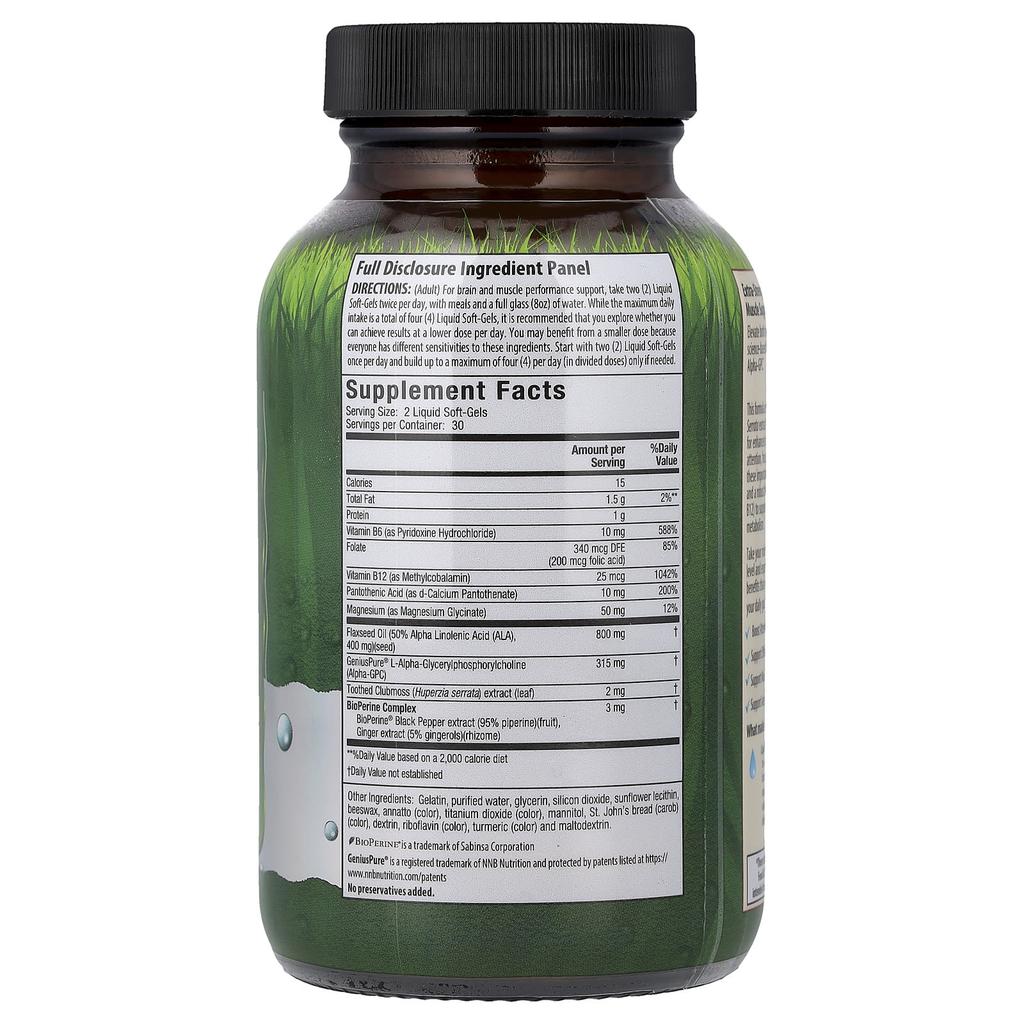 Irwin Naturals, Alpha Choline, 60 Liquid Softgels
