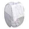 Dirty Clothes Storage Basket Foldable Large Capacity Hollow Out Mesh See-through Breathable Wide Opening Great Load Bearing Straps Toys Dolls Storage