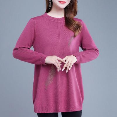 Trui voor Dames Herfst Winter Verdikte Pullover Trui Warme Gebreide Trui Lange Mouw Losse Grote Maat Trui Tops