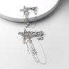 Harajuku Sparkling Punk Hair Clip Crystal Star Fairy Hair Accessories Y2K Headwear Tassel Hairpins for Women Girl