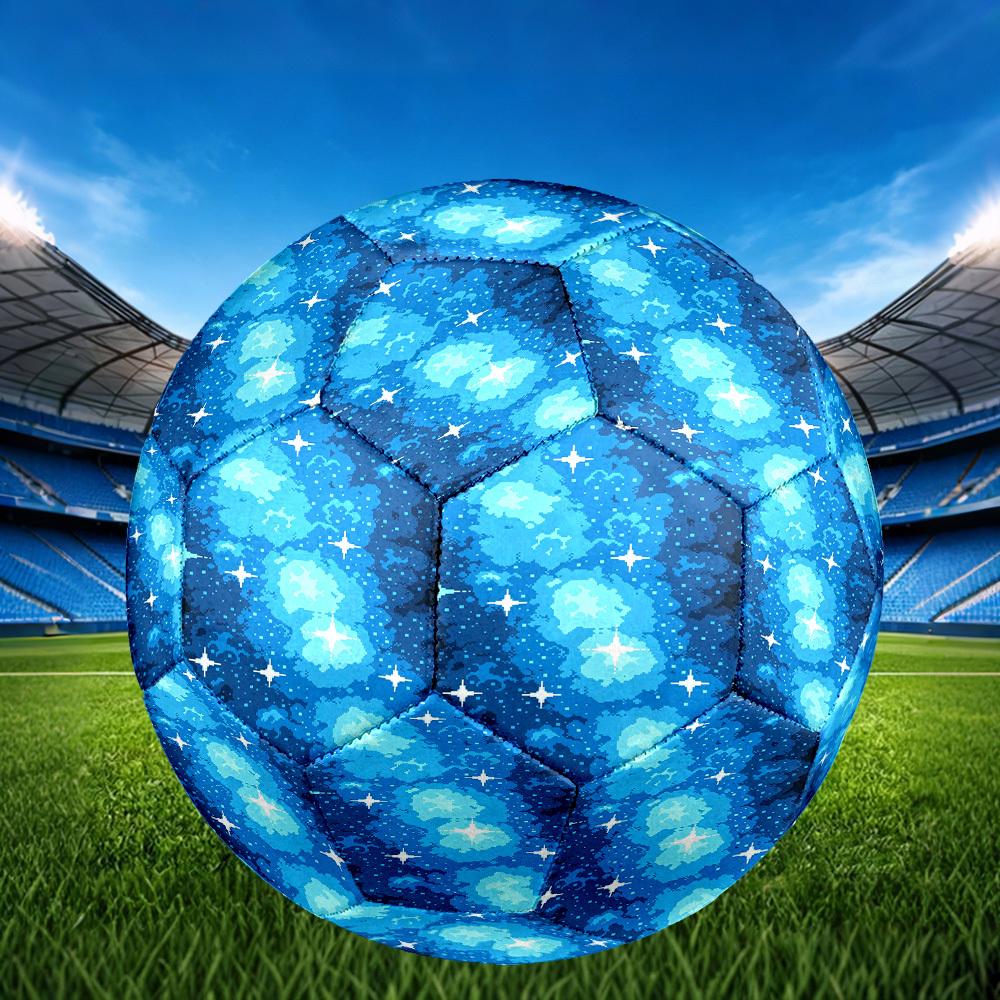 1pc Space Stars Night Sky Theme Soccer Ball Football, Size 5, Lightweight PVC, Outdoor Training Soccer Ball,Gift j60422