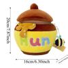 Thickened Cute Honey Jar Crossbody Bag Soft Honey Pot Shoulder Pouch Adorable Adjustable Straps Yellow Cartoon Bag Daily