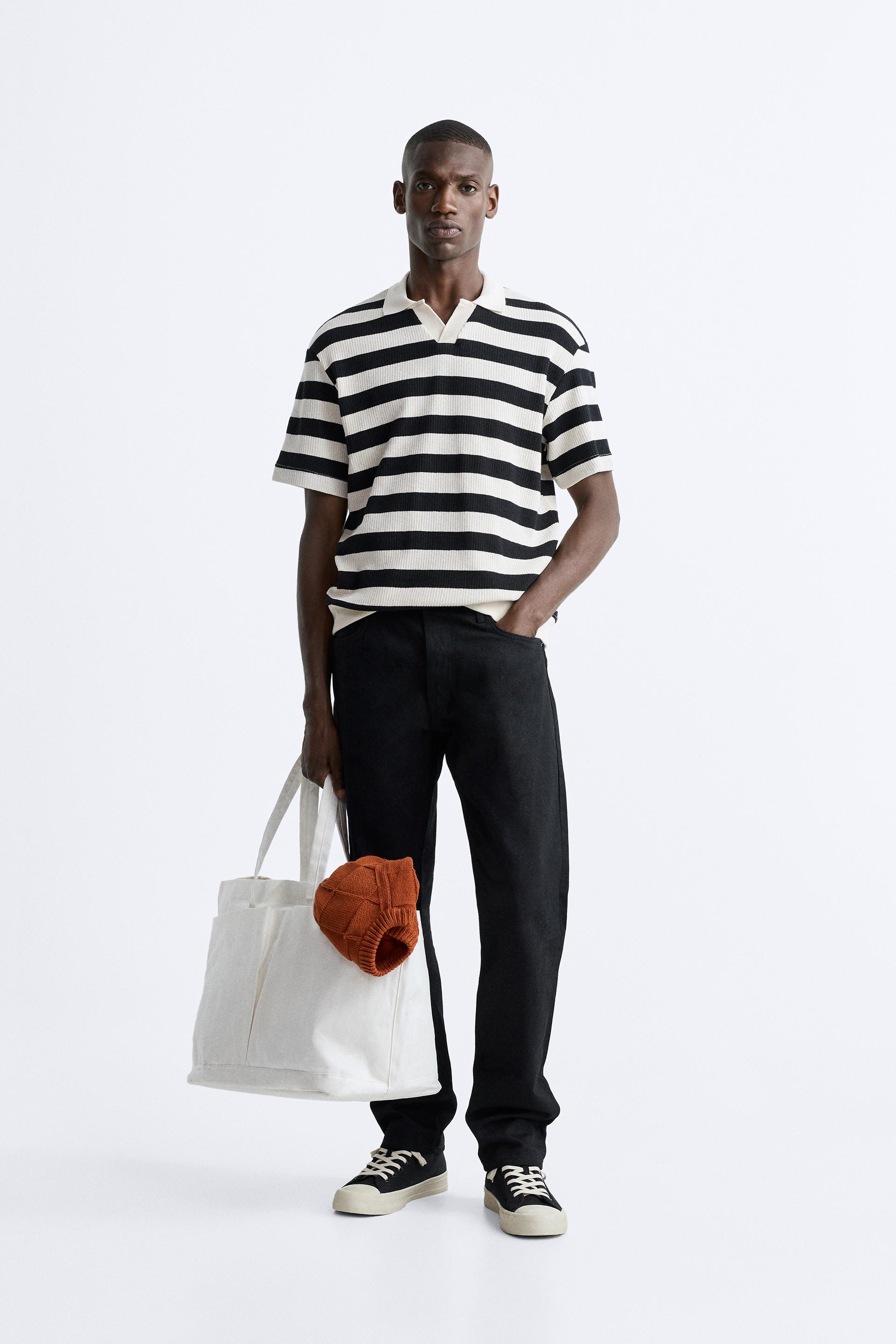 

РУБАШКА ПОЛО С ТЕКСТУРНОЙ ПОЛОСКОЙ