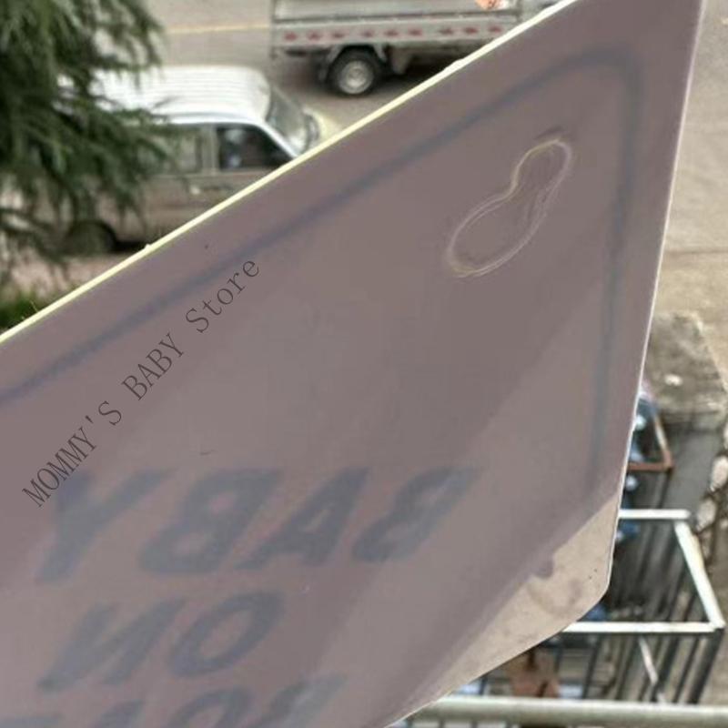 H3CD 2Pcs Double Suction Baby Alert Sticker Reflective Car Decal Safety Car Warning Sign Enhancing Child Safety Visibility