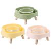 Plastic Pet Dog Cat Bowl Protect Cervical Vertebra Cat Food Bowl Sturdy Cat Feeder  Pet Products