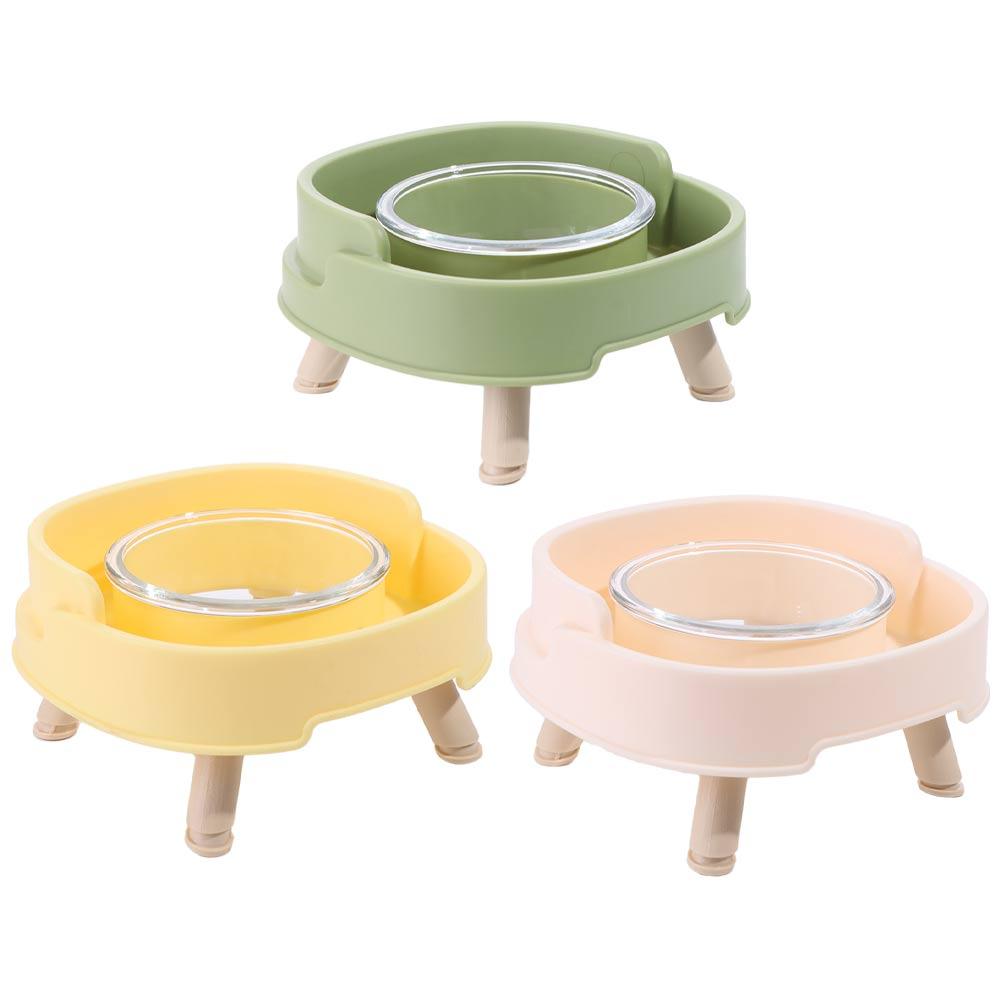 Plastic Pet Dog Cat Bowl Protect Cervical Vertebra Cat Food Bowl Sturdy Cat Feeder Pet Products