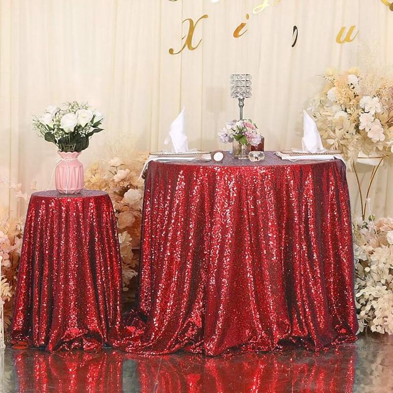 Sequin Tablecloth Curtains Sparkly Wedding Party Decorations Tablecloth For Baby Shower Birthday Christmas Photography Deco