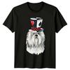 Dog Wearing Card Hat Animals Unisexs TShirt Cute Graphic Tee