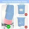 Bow Straw Cover for Stanley Cup Silicone Topper Pink Butterfly Chain Silicone Boot Pink Cup Accessories Set for 30/40 OZ Tumbler