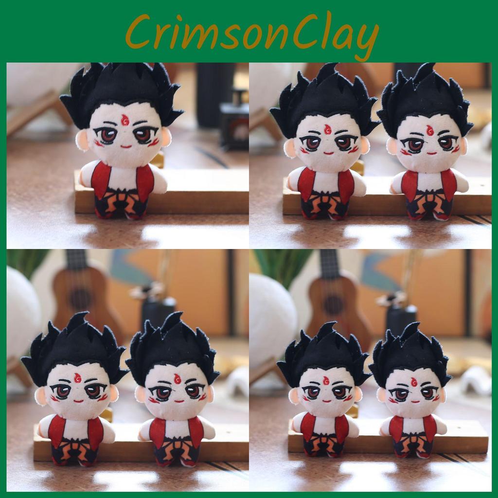 Plush Nezha Toy Keychain With Pp Cotton Backpack Accessory For Gift Kids