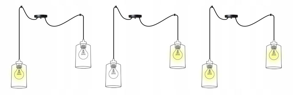 MODERN CEILING HANGING LAMP BLACK LED LAMP