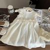Final Sale: No Returns - Girls' Summer Princess Dress with Lace Trim & Bow